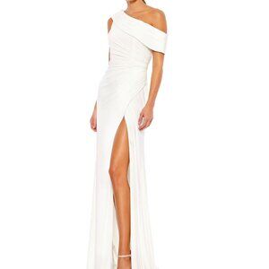 Mac Duggal- Fold-over Off-the-Shoulder Gown- BNWT- prom/wedding
